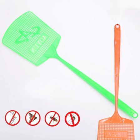 Özel Üretim Esnek Dayanıklı Ergonomik Uzun Saplı Kaliteli Hafif Plastik Sinek Raketi Sinek Şaplağı