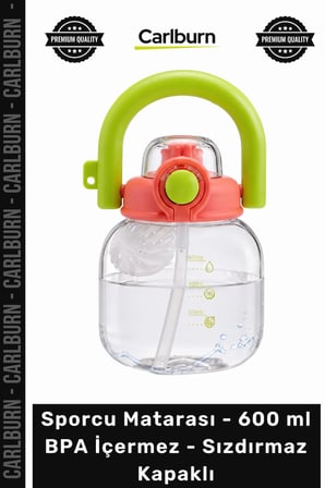 Özel Üretim Fitness Karıştırıcı Toplu Sporcu Matarası 600 ml BPA İçermez Sızdırmaz Kapaklı