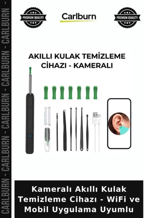 Özel Üretim Kişisel Bakım Akıllı Kulak Temizleme Cihazı - Kameralı - WiFi ve Mobil Uygulama Uyumlu