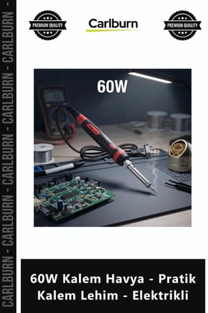 #Havya Profesyonel Hızlı Isınan Ergonomik 60W Kalem Havya Pratik Kalem Lehim Elektrikli