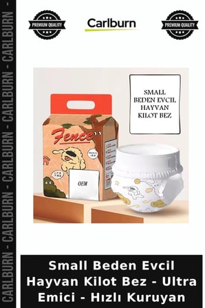 Özel Üretim Köpek Bezi Hijyenik Small Beden Evcil Hayvan Kilot Bez - Ultra Emici - Hızlı Kuruyan