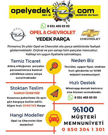 Opel Astra G Vites Körüğü + El Freni Körüğü + Vites Topuzu Takım