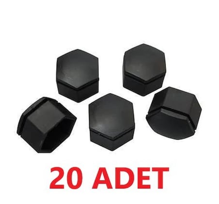 Opel Astra H Siyah Bijon Kapağı 17x23mm (20 Adet) 
