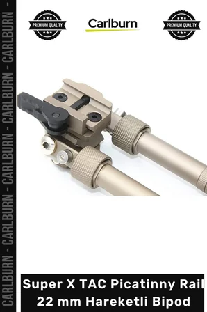 #Bipod Taktik Sağlam Alüminyum Katlanır Super X TAC Picatinny Rail 22 mm Hareketli Bipod