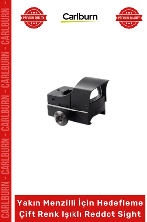 Özel Üretim Spike JH600 1x Optik Avcı Yakın Menzilli Hedefleme Çift Renk Işıklı Reddot Sight