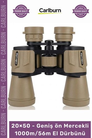 #Dürbün Profesyonel HD Zoom 20×50 – Geniş ön Mercekli – 1000m56m El Dürbünü – Çöl Rengi