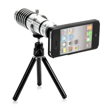 Özel Üretim Lens ıPhone5/5s/ıPhone4/4s Alüminyum 14x Optik Zoom Yakından Görüntü Çekme Dürbün