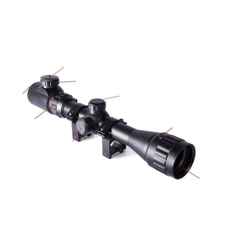 #Dürbün Profesyonel Zoom Avcı 39x32AOEG Çift Işık Kırmızı Yeşil Kaynaklı Tüfek Dürbünü