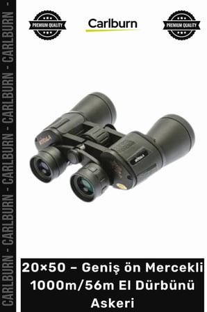 #Dürbün Profesyonel Gözlem 20×50 – Geniş ön Mercekli – 1000m56m El Dürbünü – Askeri