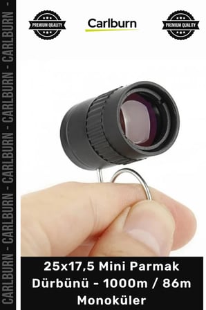 #Dürbün Rus Metal Zoom Optik 25x175 Mini Parmak Dürbünü 1000m 86m Monoküler