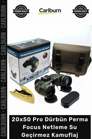 #Dürbün Mentch Askeri Pusulalı HD 20x50 Pro Dürbün Perma Focus Netleme Su Geçirmez Kamuflaj