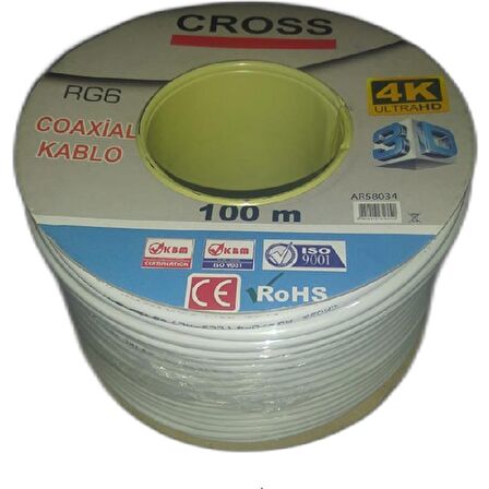 Cross Çanak Anten Kablosu Rg6 U4 (64TEL)