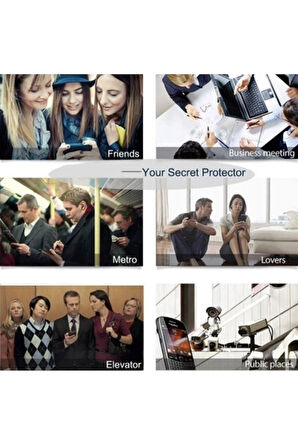 Psmart 2021 UyumluHayalet Cam Privacy Gizlilik Filitreli Kavisli Tam Kaplayan Ekran Koruyucu