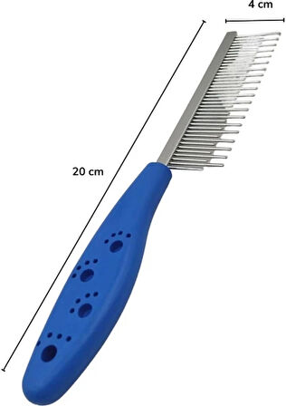 Bak Gel Al Tüy Açıcı Kedi Köpek Tarağı Tek Taraflı Metal Dişli Evcil Hayvan Bakım Fırçası