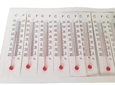 Termometre Isı Ölçer 10adetli 7,5 X 1,5cm