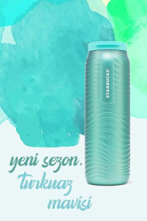 Starbucks Paslanmaz Çelik termos Turkuaz 473ml