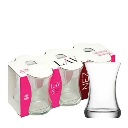 Lav Nez Çay Bardağı 6'lı