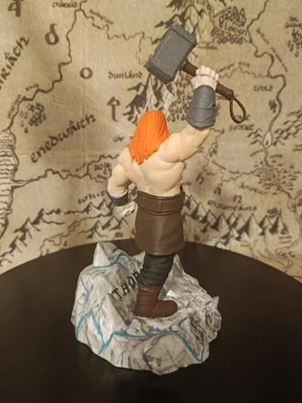heykel3d Özel Tasarım Thor Figürü – 20 cm Gök Gürültüsü Tanrısı – Detaylı El Boyaması Koleksiyonluk Heykel