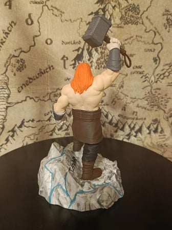 heykel3d Özel Tasarım Thor Figürü – 20 cm Gök Gürültüsü Tanrısı – Detaylı El Boyaması Koleksiyonluk Heykel