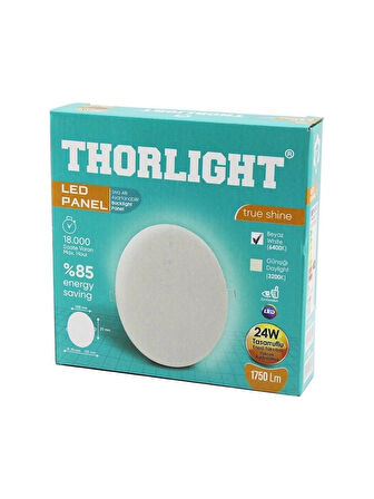 Thorlight 2 TANE S-224 24W Beyaz LED Panel Sıva Altı Aydınlatma 16.8 cm 6400K