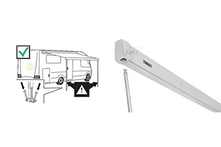 Thule Kasetli Tente Omnistor 6300  (3,75 m. X 2.5m )