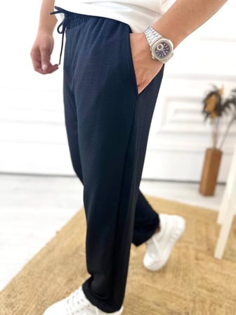 Pantolon Terletmez Esnek Likralı Yumuşak Dokulu Oversize Cepli Rahat Kesim Eşofman Altı