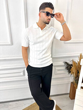 T-Shirt Nefes Alabilen Terletmez Polo Yaka Tshirt Slim Fit Tişört