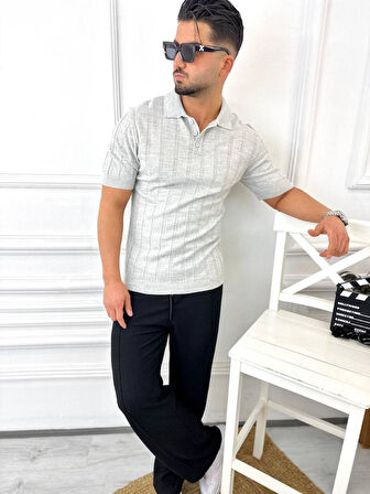 T-Shirt Nefes Alabilen Terletmez Polo Yaka Tshirt Slim Fit Tişört