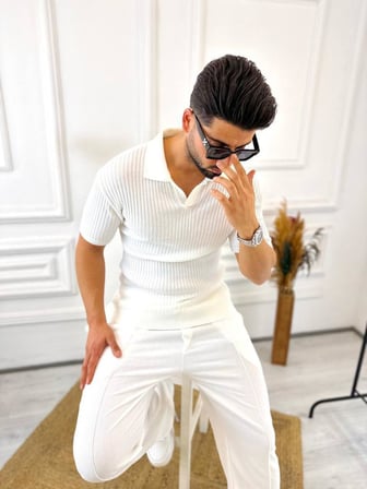 Tişört Nefes Alabilen Terletmez Yumuşak Dokulu T-Shirt Polo Yaka Slim Fit Tshirt