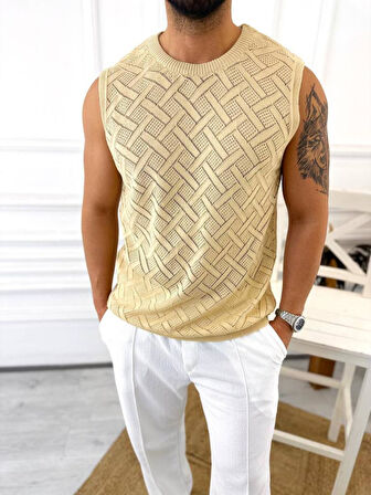 T-Shirt Nefes Alabilen Terletmez Fileli Kolsuz Tişört Oversize Tshirt Sıfır Kol Tişört