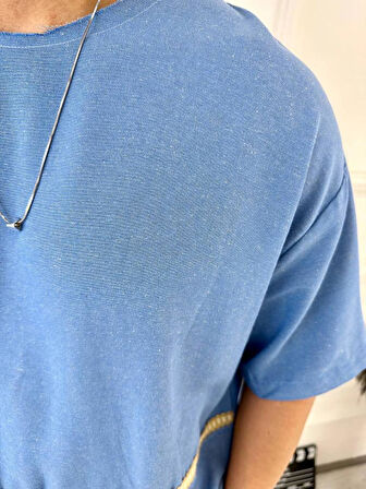 T-Shirt Nefes Alabilen Terletmez Oversize Salaş Keten Tişört