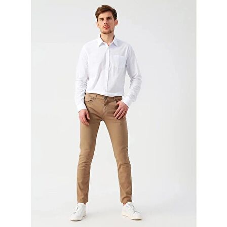 Cotton Bar Slim Fit Beyaz Gömlek