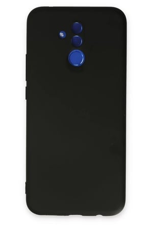 Newface Huawei Mate 20 Lite Kılıf Nano içi Kadife Silikon - Siyah