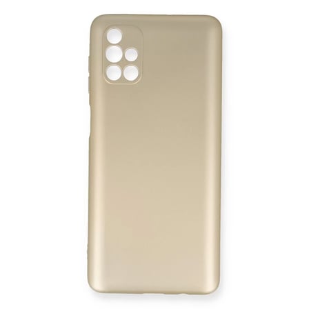 Newface Samsung Galaxy M51 Kılıf First Silikon - Gold