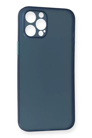 Newface Apple iPhone 12 Pro Max Kılıf PP Ultra İnce Kapak - Mavi