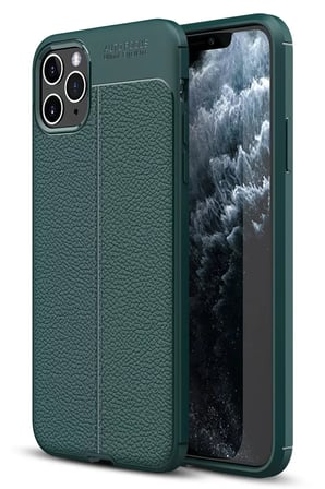 Newface Apple iPhone 11 Pro Max Kılıf Auto Focus Kapak - Yeşil
