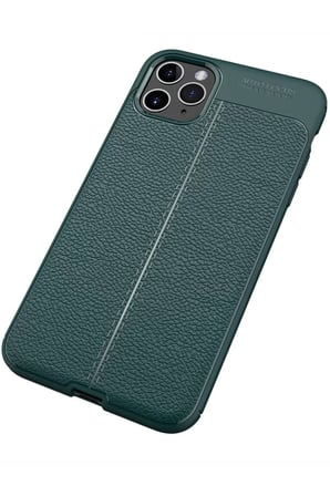 Newface Apple iPhone 11 Pro Max Kılıf Auto Focus Kapak - Yeşil