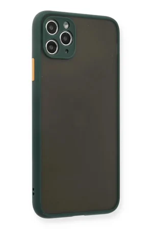 Newface Apple iPhone 11 Pro Max Kılıf Montreal Silikon Kapak - Yeşil