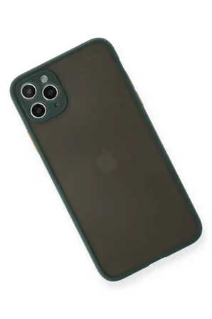Newface Apple iPhone 11 Pro Max Kılıf Montreal Silikon Kapak - Yeşil