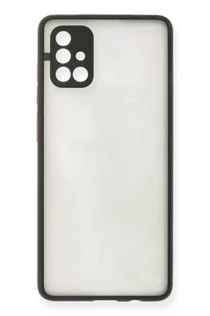 Newface Samsung Galaxy A71 Kılıf Montreal Silikon Kapak - Siyah
