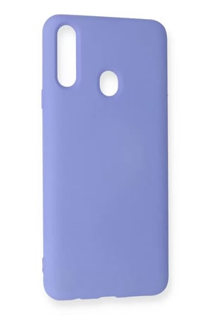 Newface Samsung Galaxy A20S Kılıf Nano içi Kadife Silikon - Lila