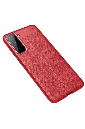 Newface Samsung Galaxy S21 Plus Kılıf Auto Focus Kapak - Kırmızı