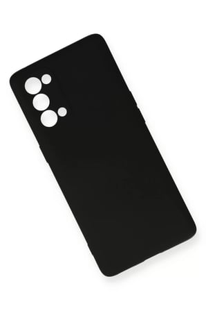 Newface Oppo Reno 5 Pro Kılıf Nano içi Kadife Silikon - Siyah