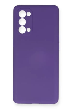 Newface Oppo Reno 5 Pro Kılıf Nano içi Kadife Silikon - Mor