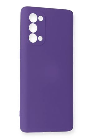 Newface Oppo Reno 5 Pro Kılıf Nano içi Kadife Silikon - Mor