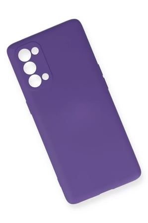 Newface Oppo Reno 5 Pro Kılıf Nano içi Kadife Silikon - Mor