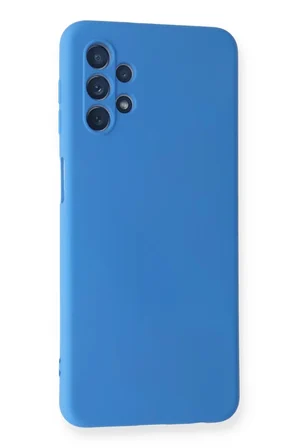 Newface Samsung Galaxy A52 Kılıf Nano içi Kadife Silikon - Mavi