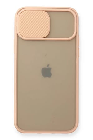 Newface Apple iPhone 11 Pro Kılıf Palm Buzlu Kamera Sürgülü Silikon - Pembe