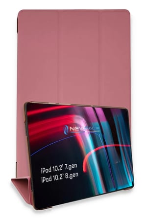 Newface Apple iPad 10.2 (7.nesil) Kılıf Tablet Smart Kılıf - Pembe