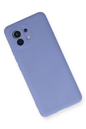 Newface Xiaomi Mi 11 Kılıf Nano içi Kadife Silikon - Lila